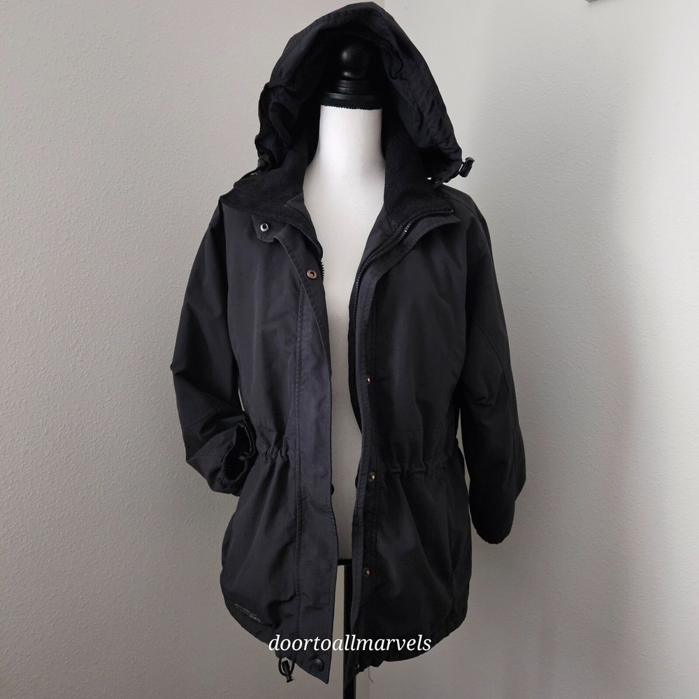 Vintage 90s Eddie Bauer WEATHEREDGE Thinsulate LiteLoft Hooded Parka Gorpcore XS